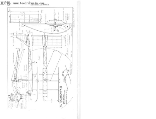 ����C�� Autogyro FXһ2 Plans�w�Cģ�͈D��