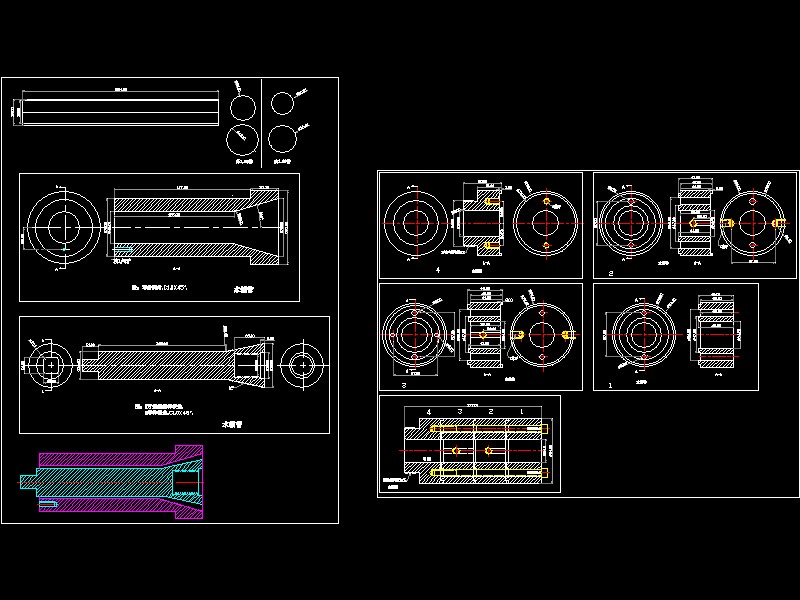 һ��ˮ�ܔD��ģ�Y(ji��)��(g��u)�DCAD�D��
