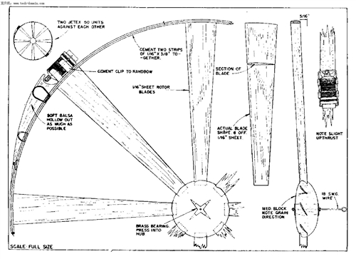 Flying Wheel Jet 50 Plans�w�Cģ�͈D��