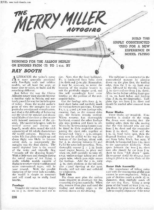 ֱ���C�� Merry Miller Helicopter Plans�w�Cģ�͈D��