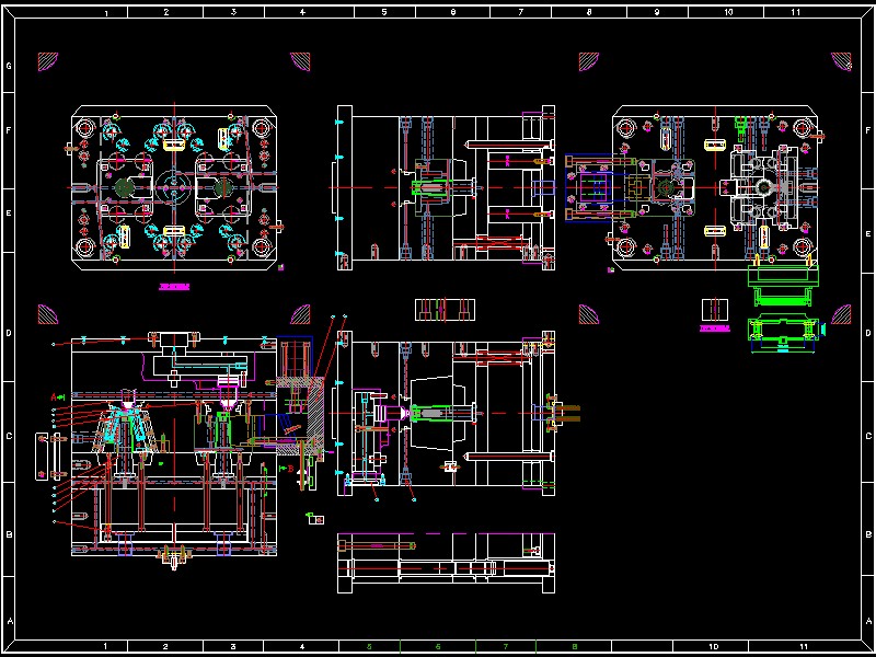 �pɫģ�Y���D �p����+ǰģ�͸���λCAD�D��