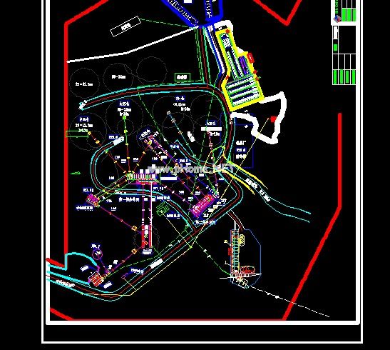 ɰʯ�ӹ�ϵ�yƽ�沼�ÈDCAD�D��