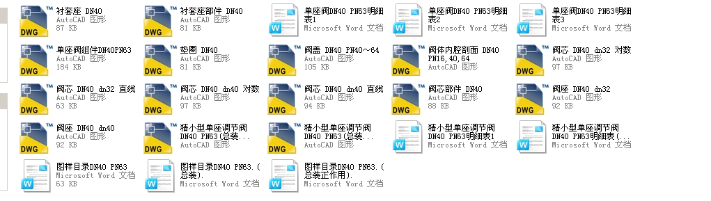 ��С�͆����yDN40 PN63ȫ��CAD�D�����f����
