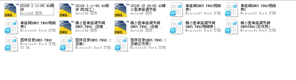 ��С�͆����yDN65PN40ȫ��CAD�D�����f(shu��)����(sh��)
