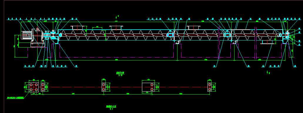 LS250x8500m����ʽݔ�͙C���DCAD�D��