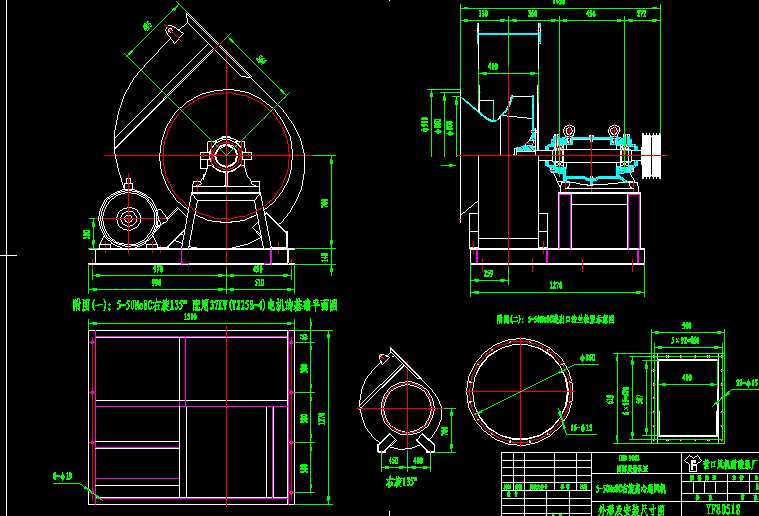 5һ50No8C�����x��ͨ�L�C���μ��ߴ簲�b�DCAD�D��