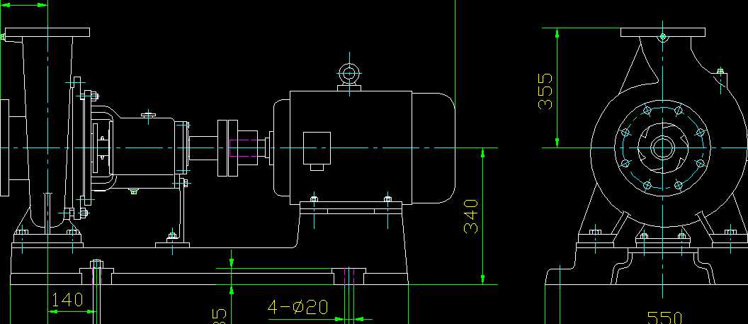 IS150һ125һ250A���A(ch��)���b�ߴ�DCAD�D��