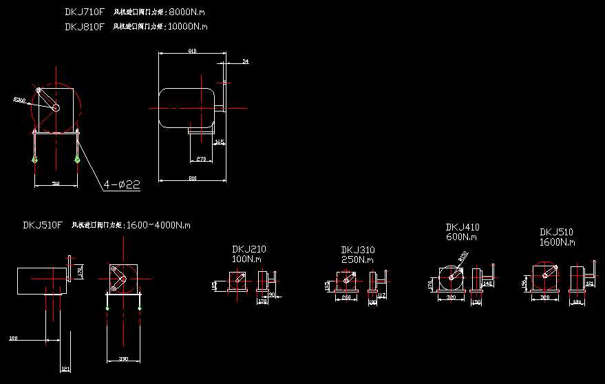 DKJ510(1600~4000N.m)�L(f��ng)�C(j��)�M(j��n)���y�T���γߴ�D