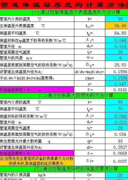 �ܵ����،Ӻ�ȵ�Ӌ(j��)�㷽��(���N����)