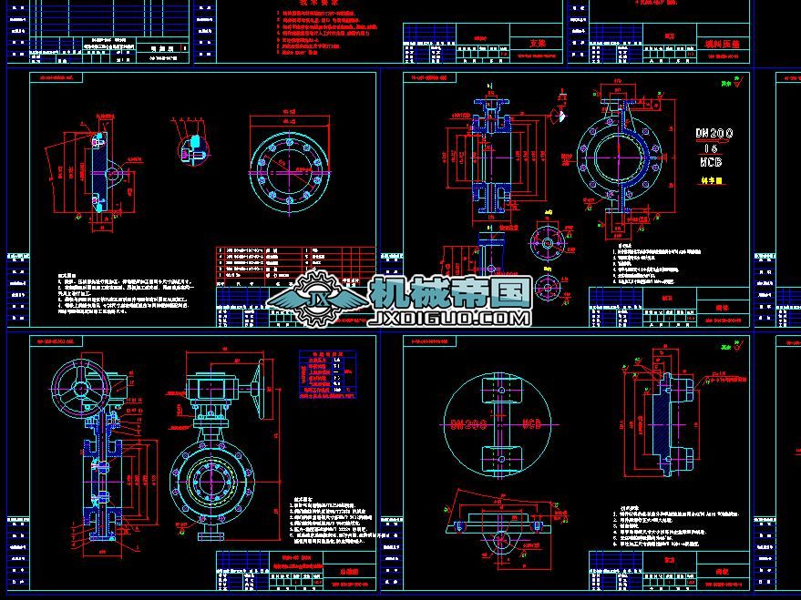 D343Hһ16C DN200��ƫ�ĵ��yCAD�D��