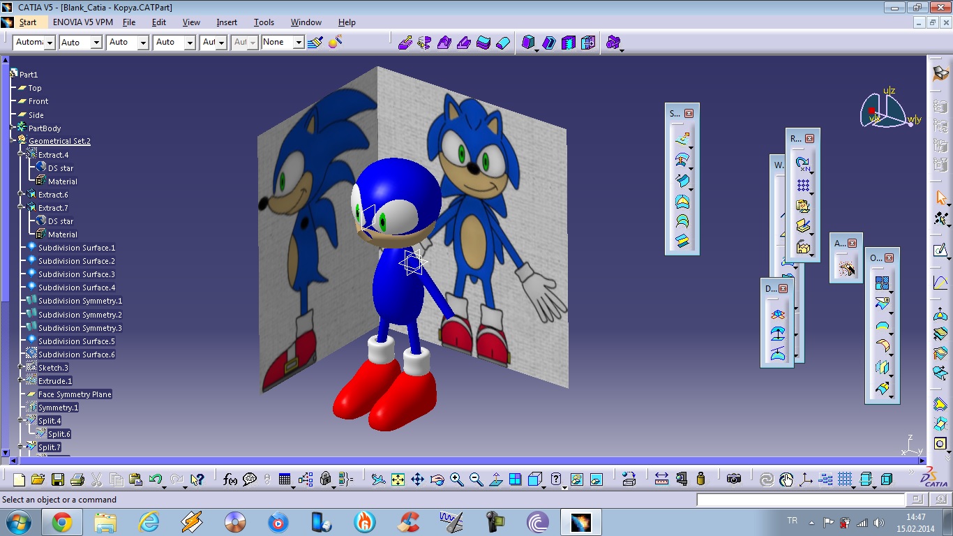 ����С�������CATIA���S�D