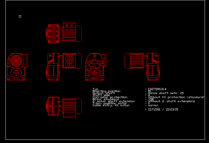 FA27DR63L6 SEW늙CF��K��R��Sϵ��CAD�D����ȫ