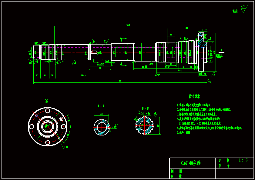CA6140���S܇�����SCAD�D��