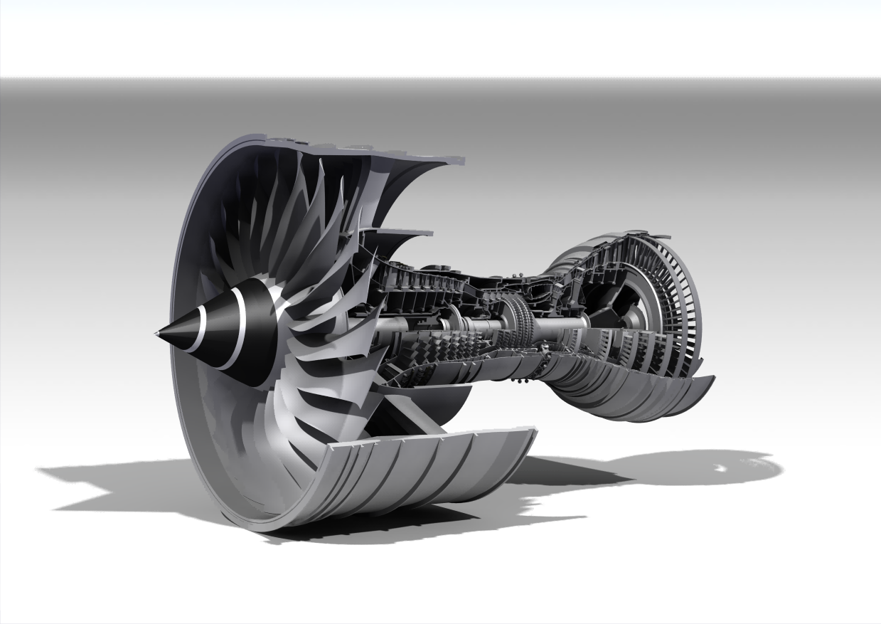 RollsһRoyce��˹�R˹Trent900���հl�әC3D�D��STEP��ʽ