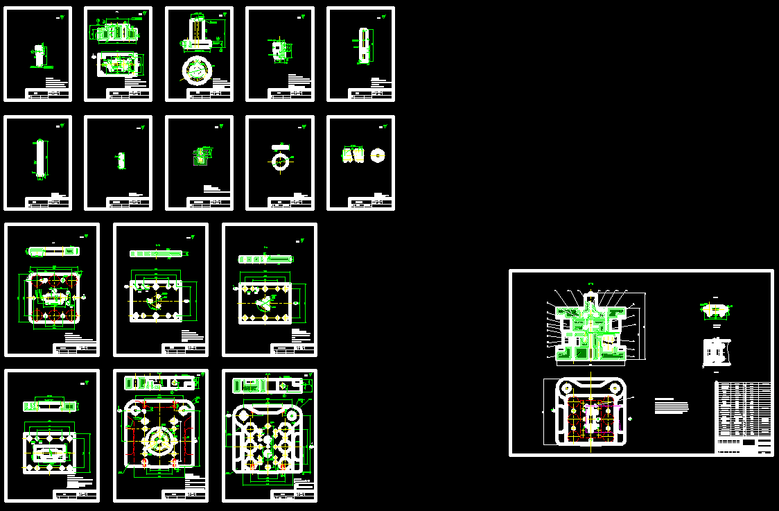 �X݆��˨�|Ƭ�_�����ι�ˇ�cģ���O(sh��)Ӌ(j��)��17��CAD�D��