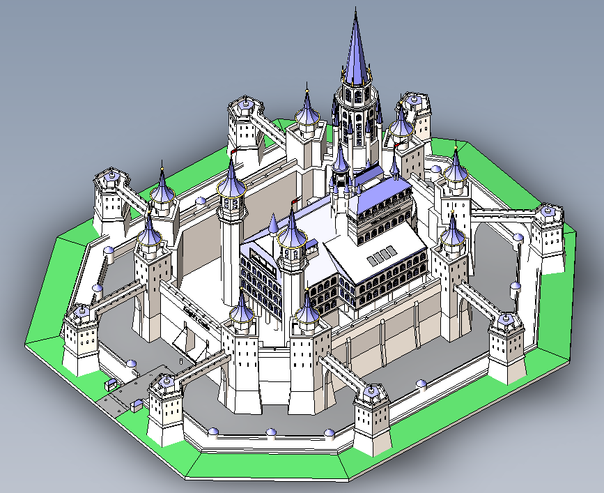 �����ĳǱ�����ģ��3D�D�� Solidworks�OӋ ��STEP