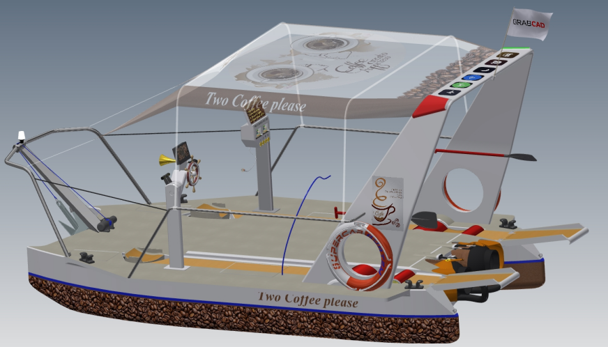 С��ͧģ��3D�D�� STP��ʽ