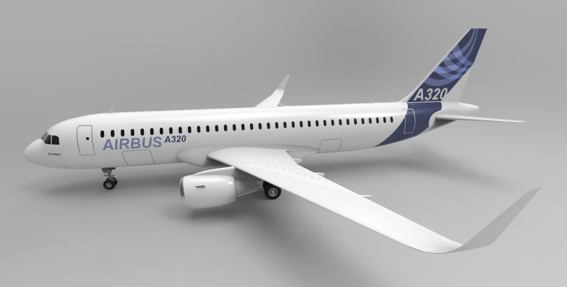 �տ�A320�w�C3D��ģ�D�� IGS��ʽ 