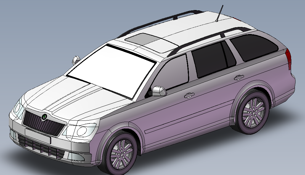 ��(ji��n)�״�˹���_(d��)SKODA���J3Dģ�͈D�� Solidworks�O(sh��)Ӌ(j��)