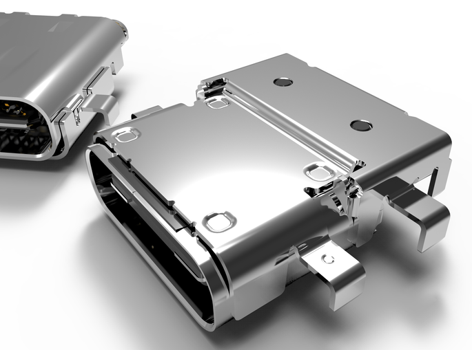 USB TypeһC USB3�ӿ�ģ��3D�D�� Solidworks�OӋ ��STEP