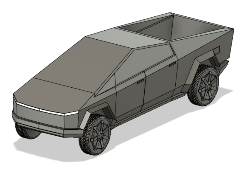 Tesla Cybertruck��˹��늄�Ƥ��ģ��3D�D�� STEP��ʽ