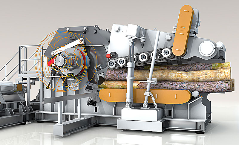 Wood Chipper Machine��ľ�C3D�D�� Solidworks�OӋ