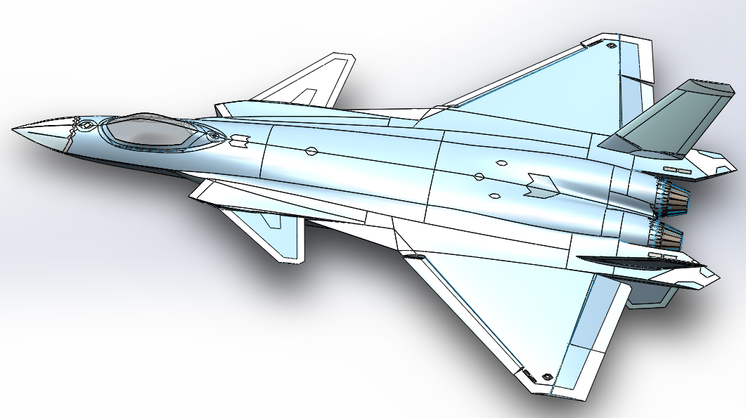 J20��20�[�Α�(zh��n)���Cģ��3D�D�� Solidworks�O(sh��)Ӌ