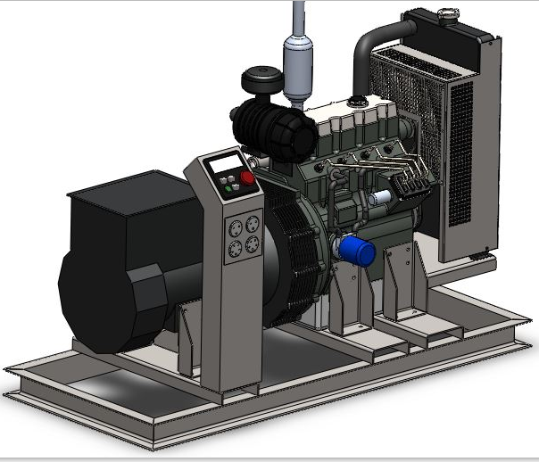 30Kw���Ͱl늙C����3D�D�� Solidworks�OӋ ��STEP