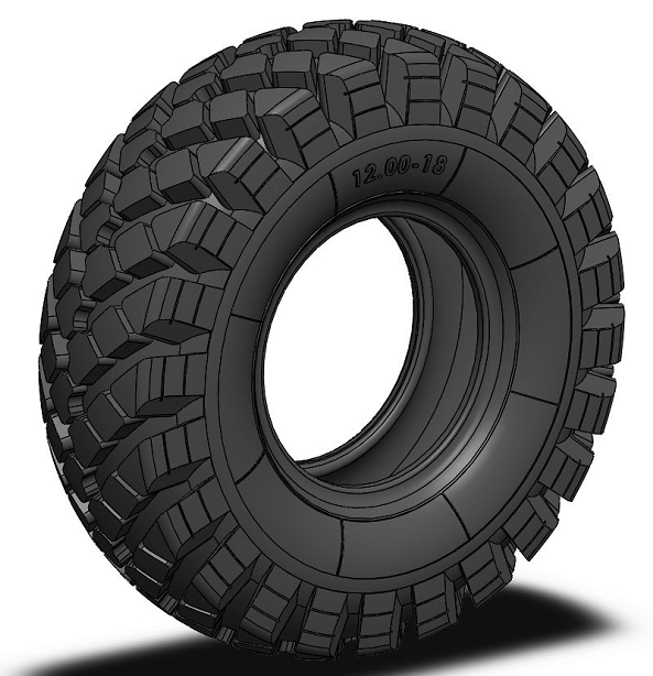 Tire 12һ18݆̥ģ��3D�D�� Solidworks�O(sh��)Ӌ(j��) ��STP