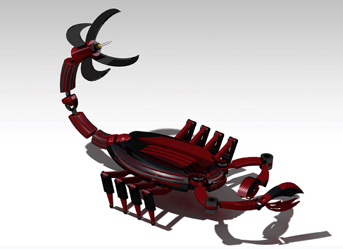 Scorpion�C(j��)е����Ы��ģ��3D�D�� CATIA�O(sh��)Ӌ(j��)