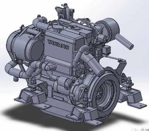 yanmar 29hp���ðl�әC3D��ģ�D�� STP��ʽ