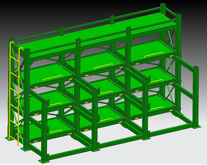 Rack Dieģ��؛�ܼ���3D��(sh��)ģ�D�� X_T��ʽ