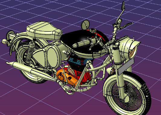 RoyalһEnfieldĦ��܇(ch��)����3D�D�� CATIA�O(sh��)Ӌ(j��)