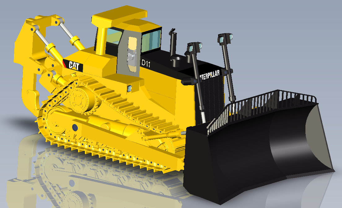 Buldozer�����C���̙Cе����ģ��3D�D�� STP��ʽ