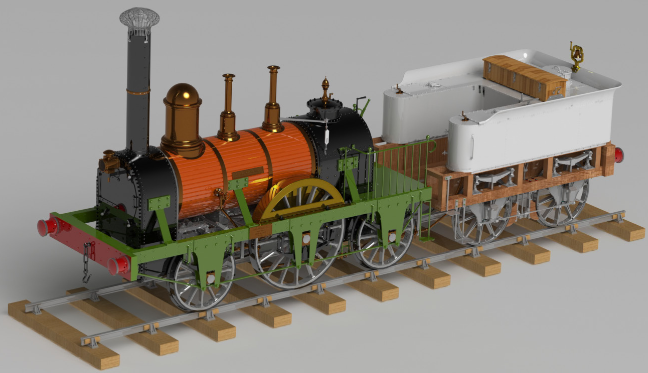 �����C܇ Longridge 1839ģ��3D�D�� IGS��ʽ