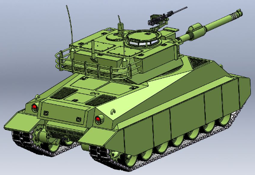 M7A1 Sherman II̹��ģ��3D�D�� STEP��ʽ