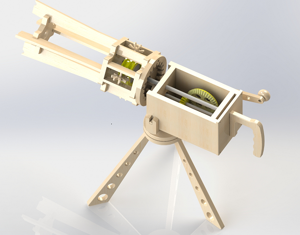 Gatling rubber���������Qiang�Y��3D�D�� Solidworks�OӋ