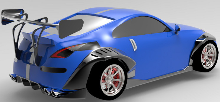 Nissan 350z��܇��܇ģ��3D�D�� Solidworks�O(sh��)Ӌ