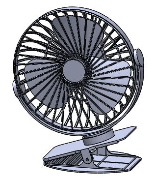 Electric Tables FAN���洲�^С�L��ģ��3D�D�� STEP��ʽ