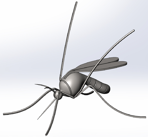 Mosquito���Ӻ���ģ��3D�D�� Solidworks�OӋ ��STEP