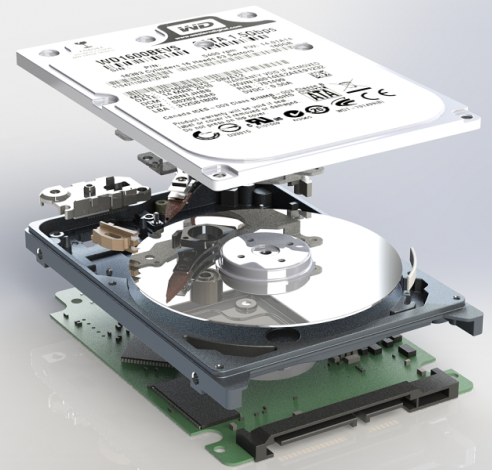 Western Digital 2.5Ӣ��Ӳ�P�Y��3D�D�� STEP��ʽ
