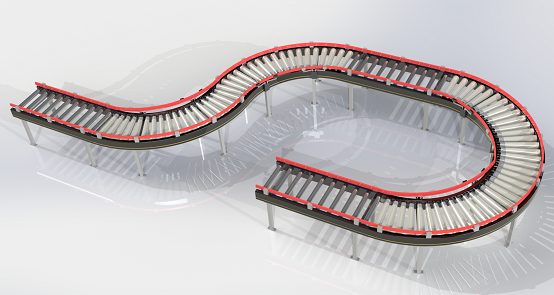Roller Conveyor���͝LͲݔ�;�3D��ģ�D�� Solidworks�OӋ ��STEP