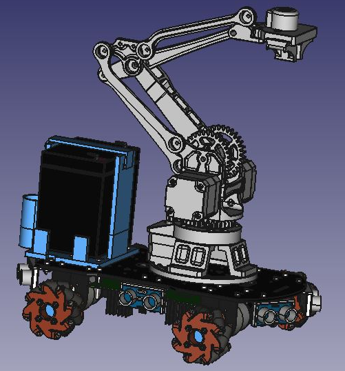 Mecanum gCode Car���˼{ķ݆����С܇3D��ģ�D�� STEP��ʽ
