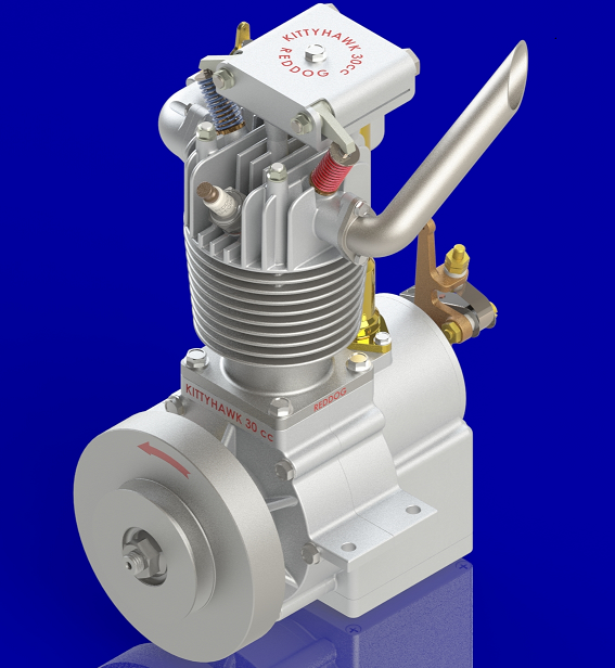 KittyHawk 30 cc OHV����ʽ���T�θװl�әCģ��3D�D�� Solidworks�OӋ ��STEP��ʽ