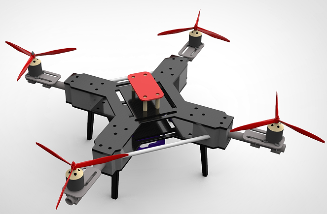 Drone01�������S�o�˙C���3D��ģ�D�� STEP��ʽ