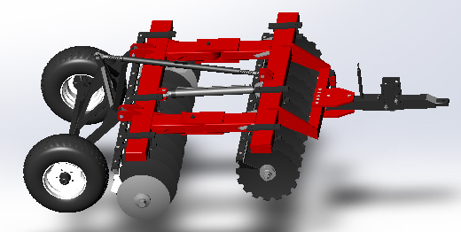 20 disc harrow�A�P��܇3D��ģ�D�� Solidworks�OӋ