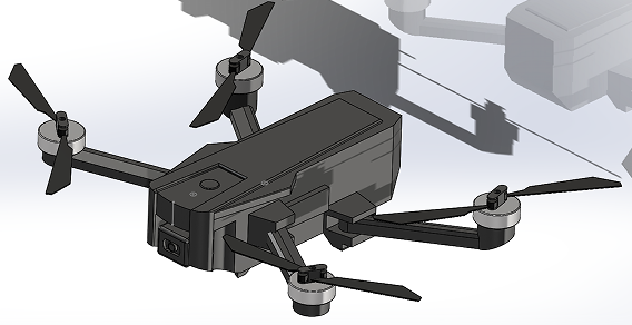 Drone HS720�o�˙C(j��)����ģ��3D�D�� Solidworks�O(sh��)Ӌ