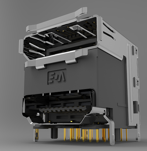 DP and HDMI��(sh��)��(j��)�ӿڽY(ji��)��(g��u)3D�D�� Solidworks�O(sh��)Ӌ