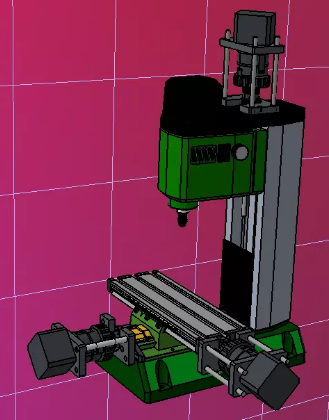 Proxxon KF 70 CNC΢���@��3D��(sh��)ģ�D�� STEP��ʽ
