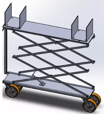 Hydraulic scissor liftҺ����ʽ�����C3D��ģ�D�� Solidworks�OӋ